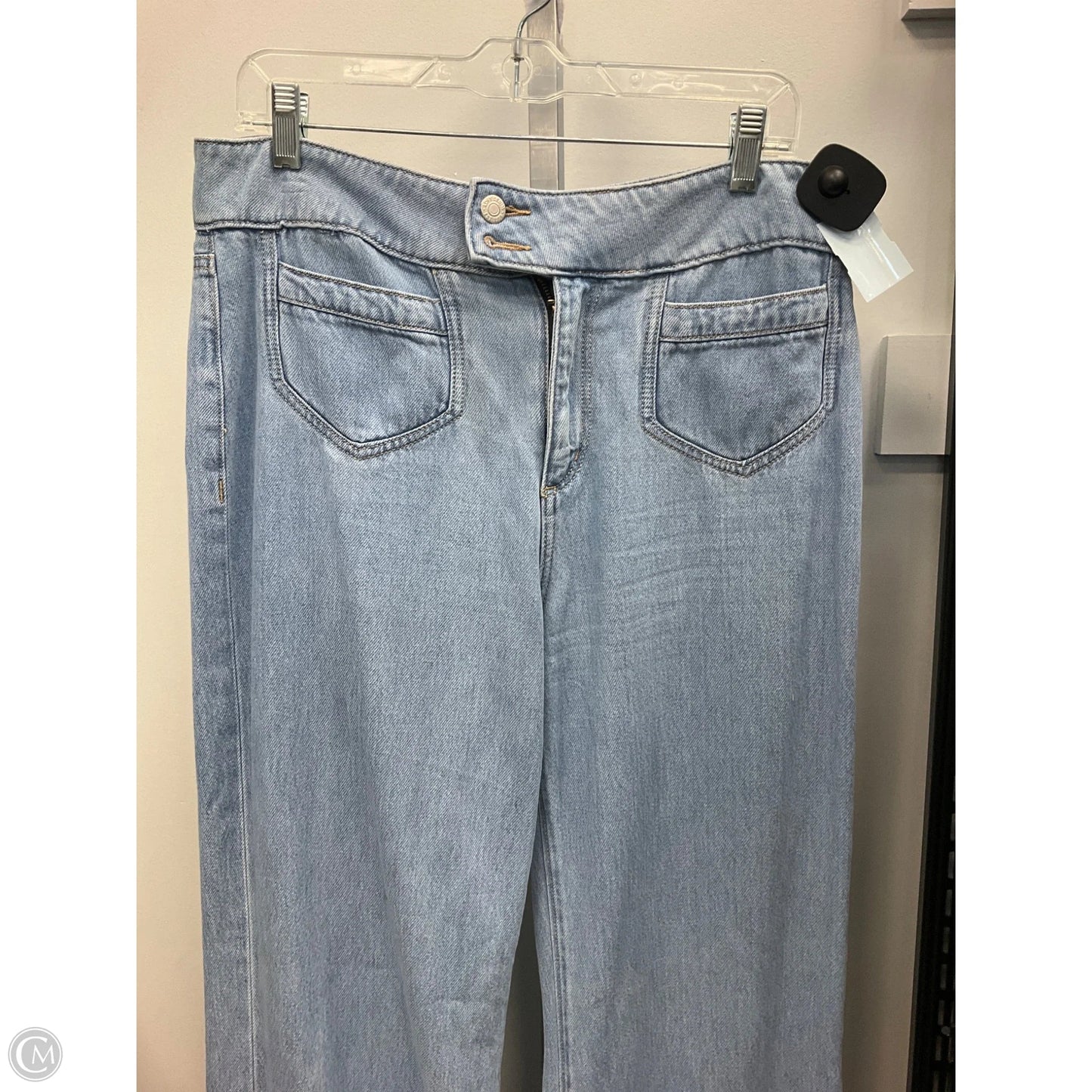 Jeans Wide Leg By Loft In Blue Denim, Size: 10