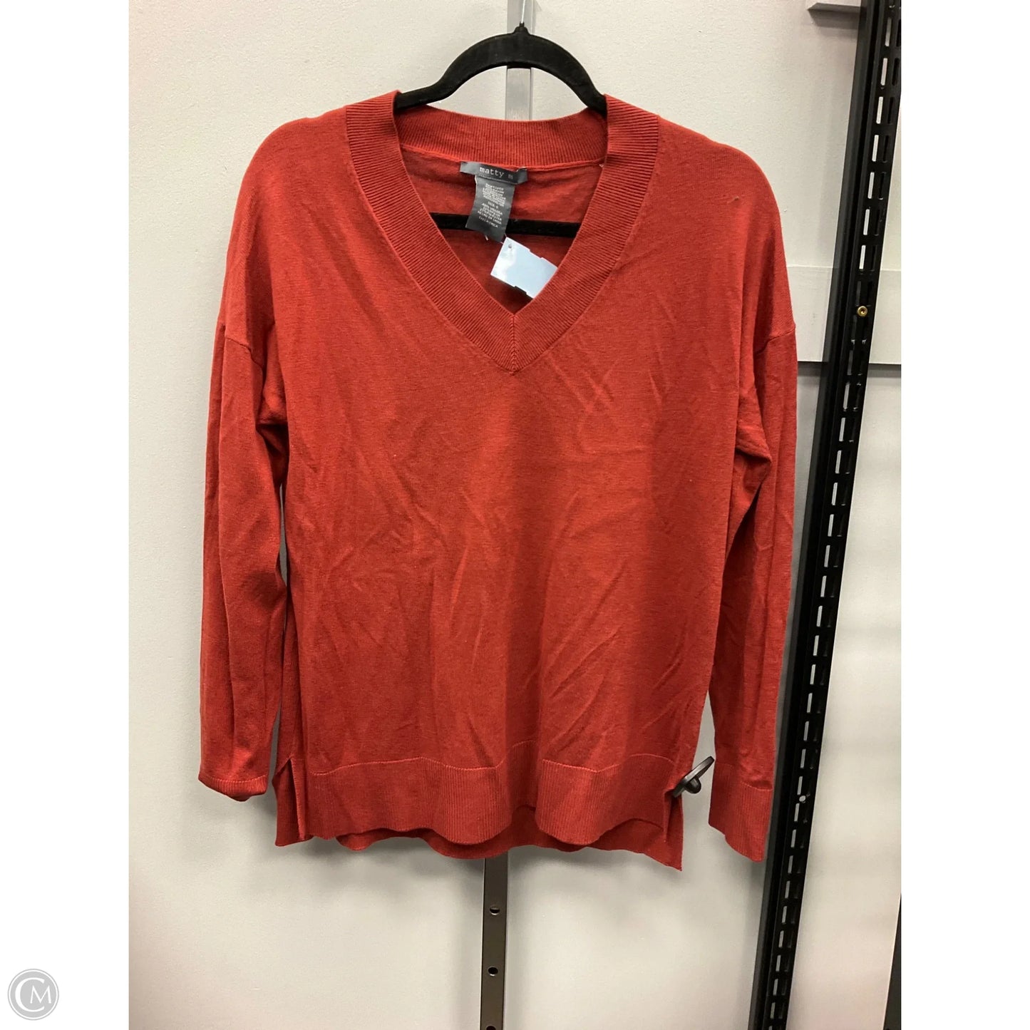 Top Long Sleeve By Matty M In Copper, Size: S
