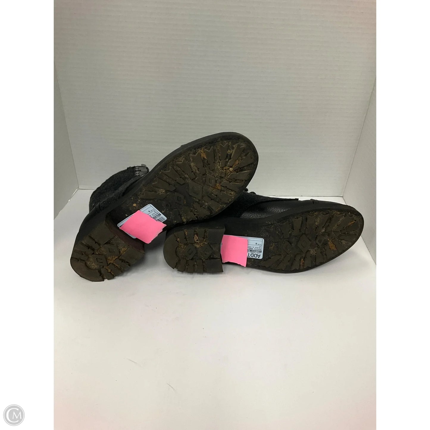 Boots Ankle Heels By Indigo Rd In Black & Grey, Size: 8