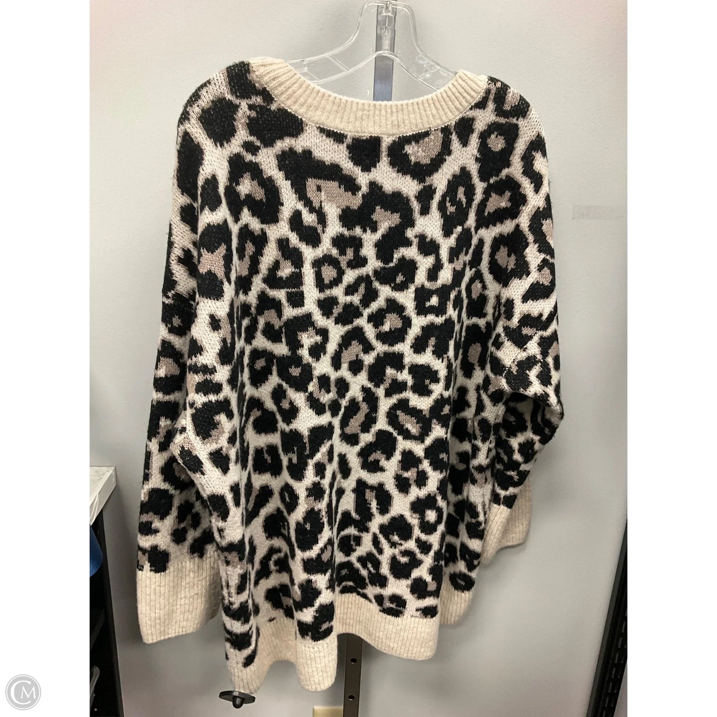 Sweater By Vince Camuto In Animal Print, Size: 1x