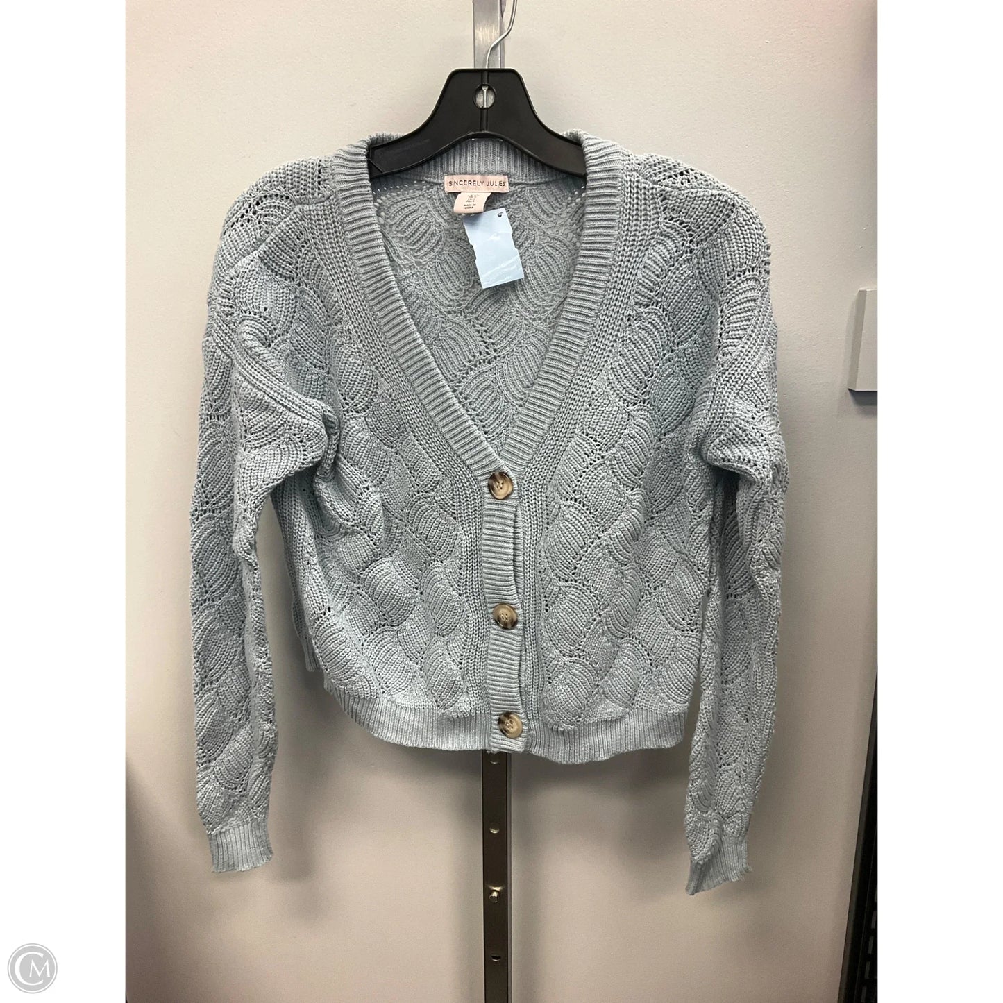 Sweater Cardigan By Sincerely Jules In Blue, Size: S