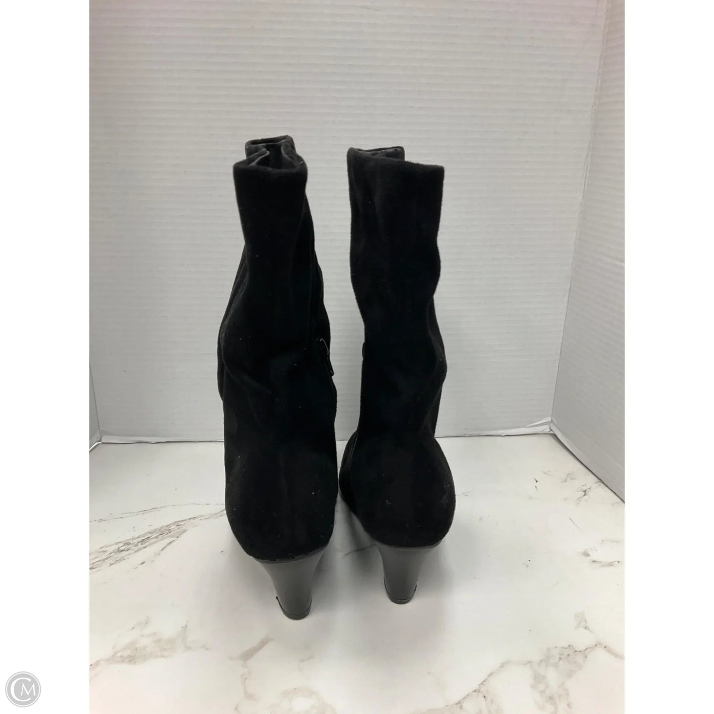 Boots Ankle Heels By Universal Thread In Black, Size: 8.5