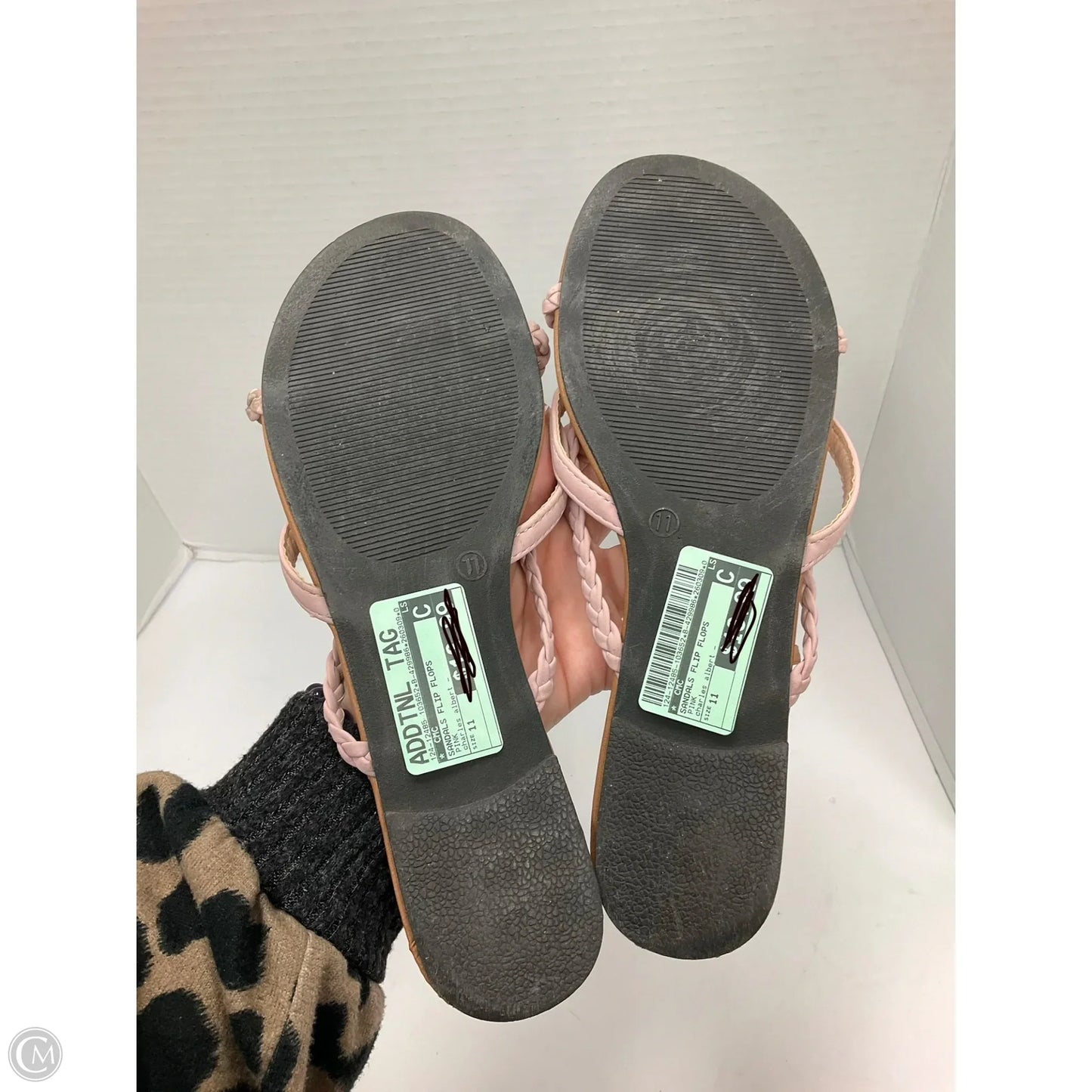 Sandals Flip Flops By Charles Albert In Pink, Size: 11