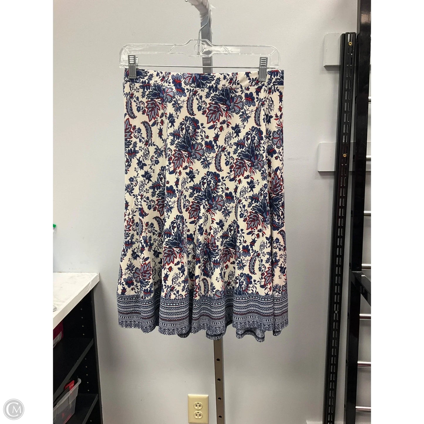 Skirt Mini & Short By Le Lis In Blue & Red & White, Size: M