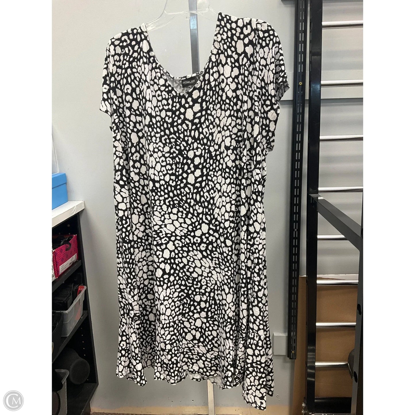 Dress Casual Short By Rachel Zoe In Black & White, Size: 3x