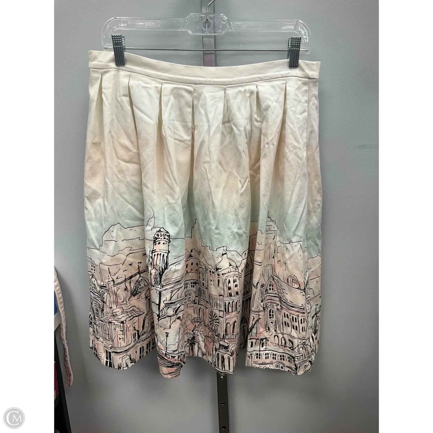Skirt Midi By Elle In Cream, Size: 12
