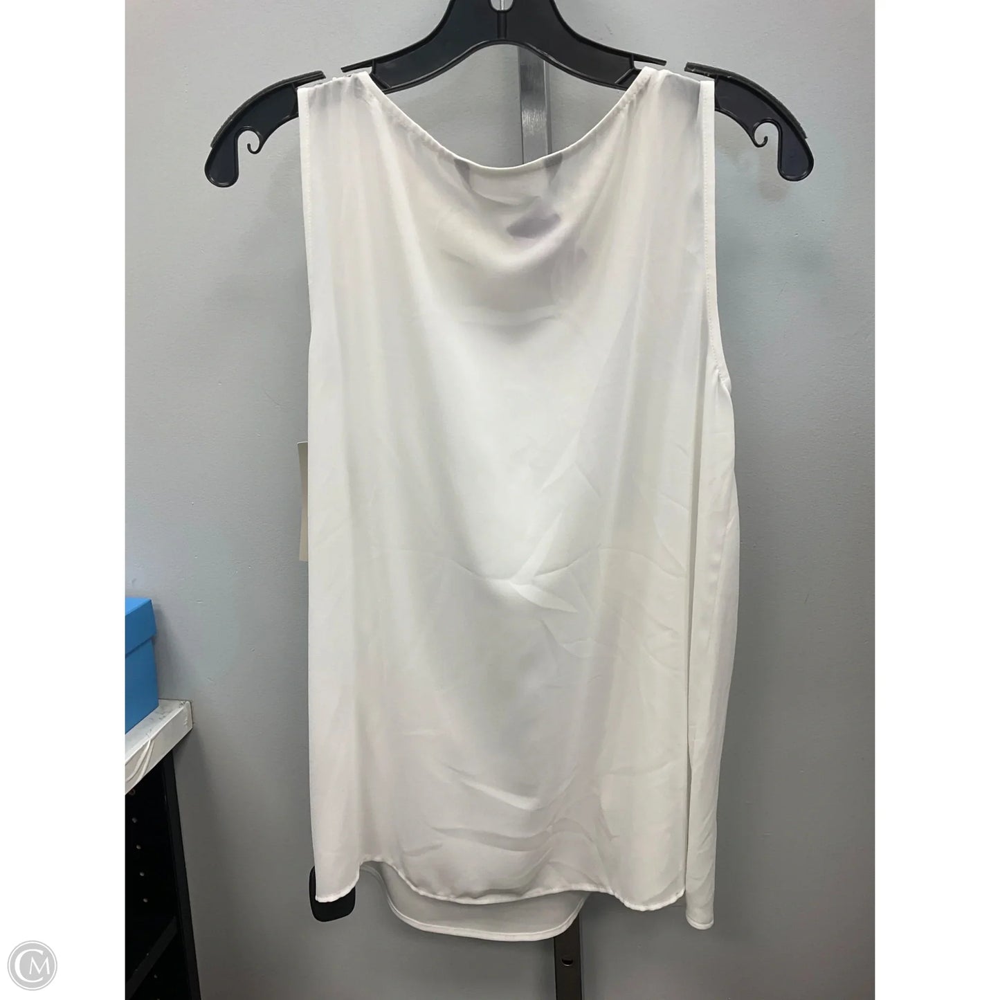 Top Sleeveless By Zara Basic In Ivory, Size: M
