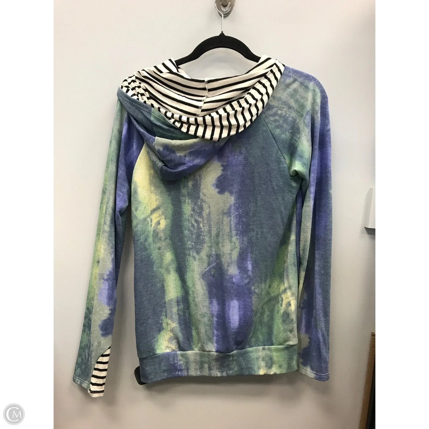 Top Long Sleeve By Cmc In Green & Purple, Size: S