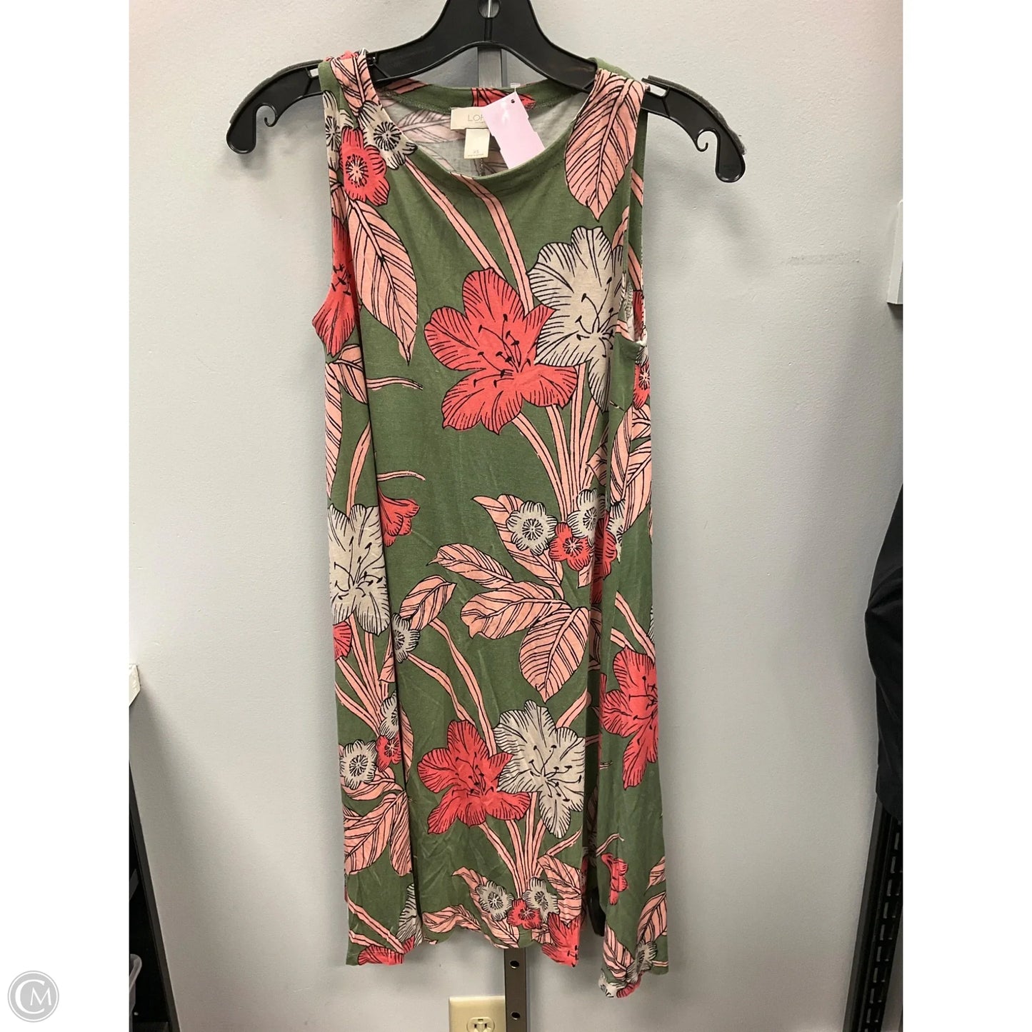 Dress Casual Short By Loft In Floral Print, Size: Xs