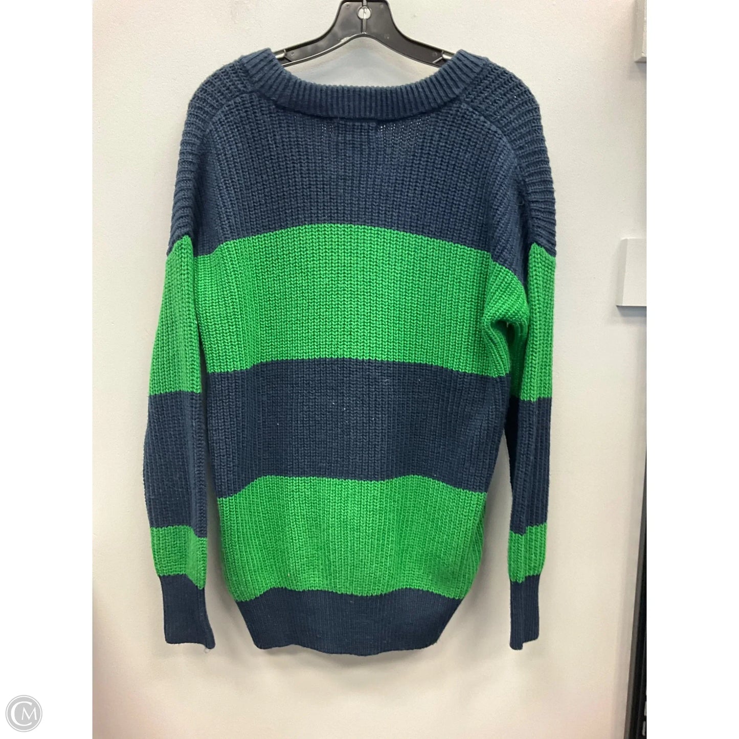 Sweater Cardigan By Clothes Mentor In Blue & Green, Size: Xxs