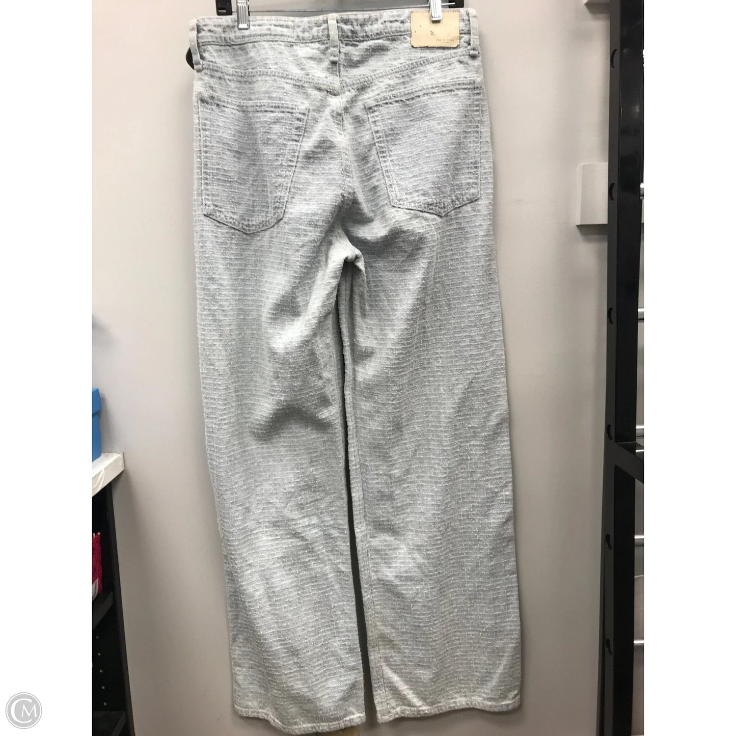 Jeans Wide Leg By Rag And Bone In Blue, Size: 8
