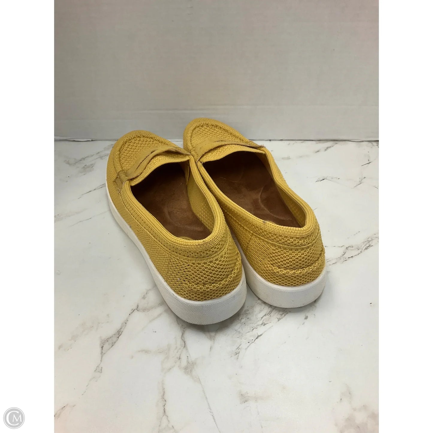 Shoes Heels Platform By Sofft In Yellow, Size: 9