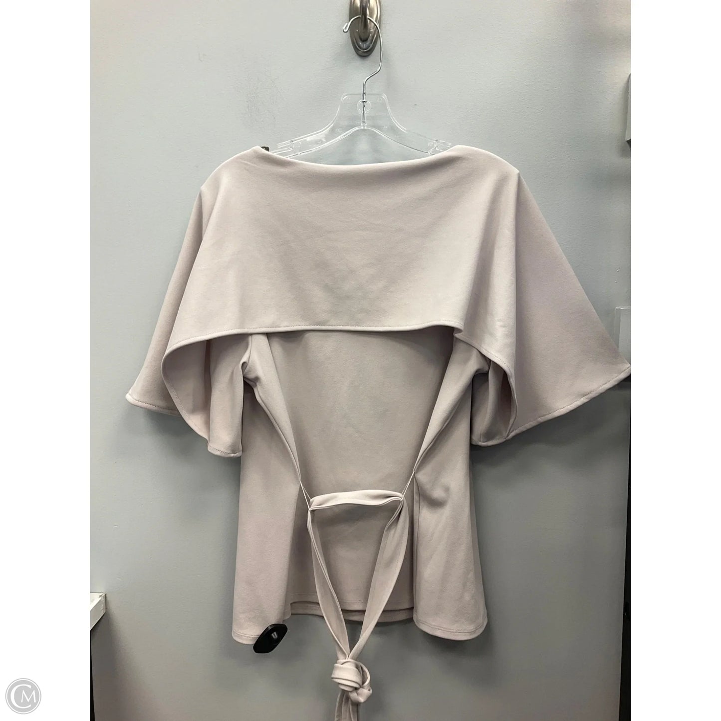 Top Short Sleeve By Anne Klein In Beige, Size: Xl