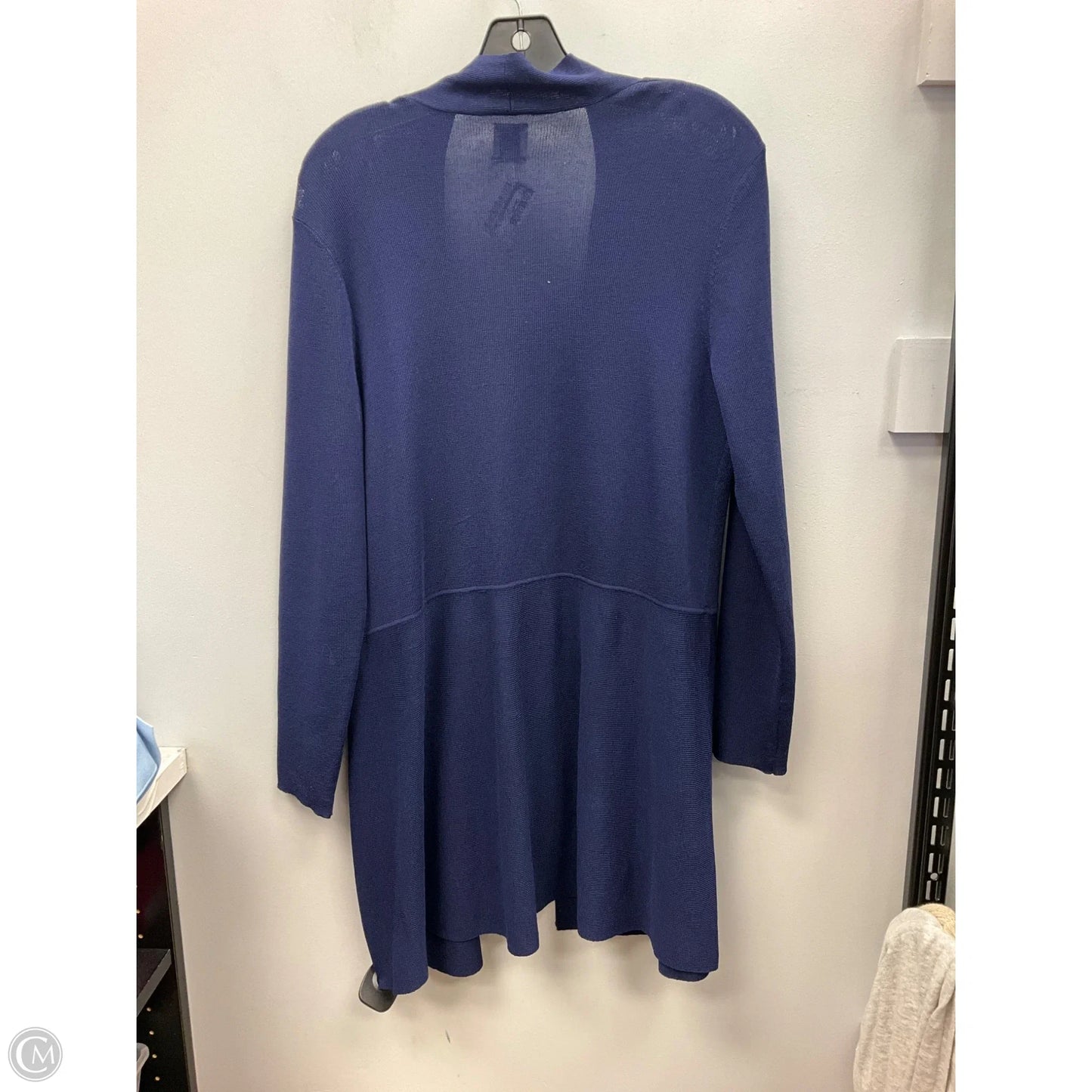 Sweater Cardigan By Anne Klein In Navy, Size: L