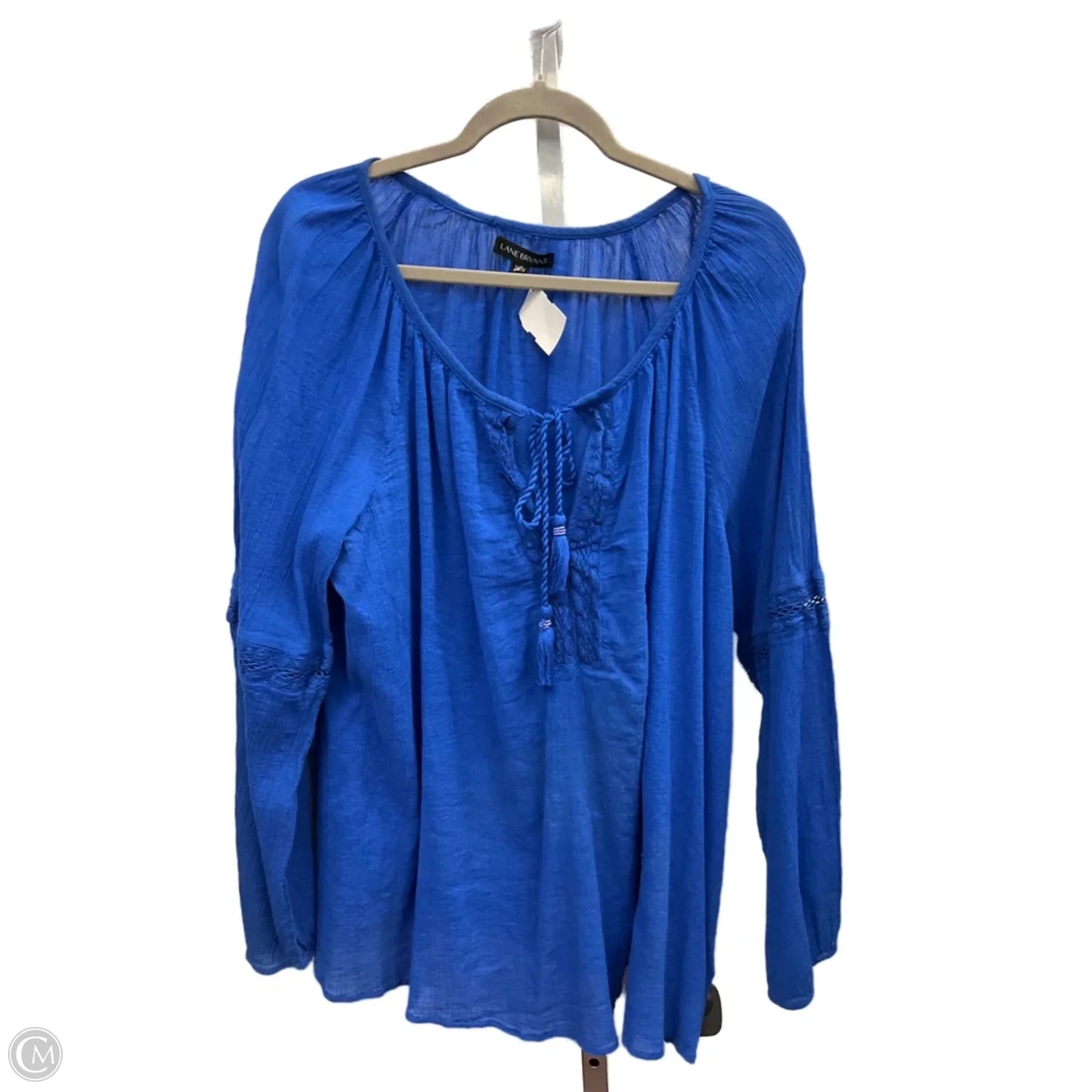 Top Long Sleeve By Lane Bryant In Blue, Size: 26