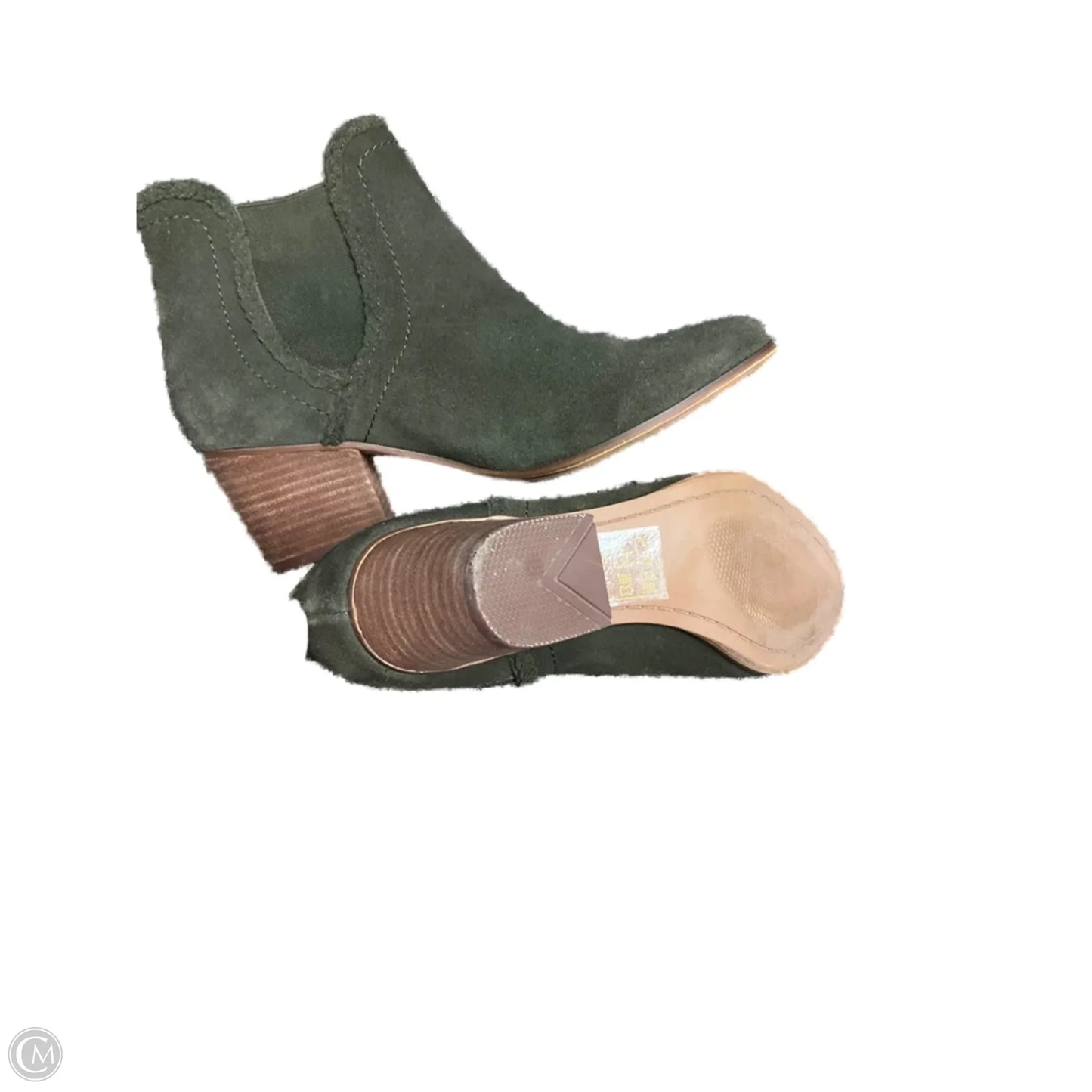 Boots Ankle Heels By Aldo In Green, Size: 7