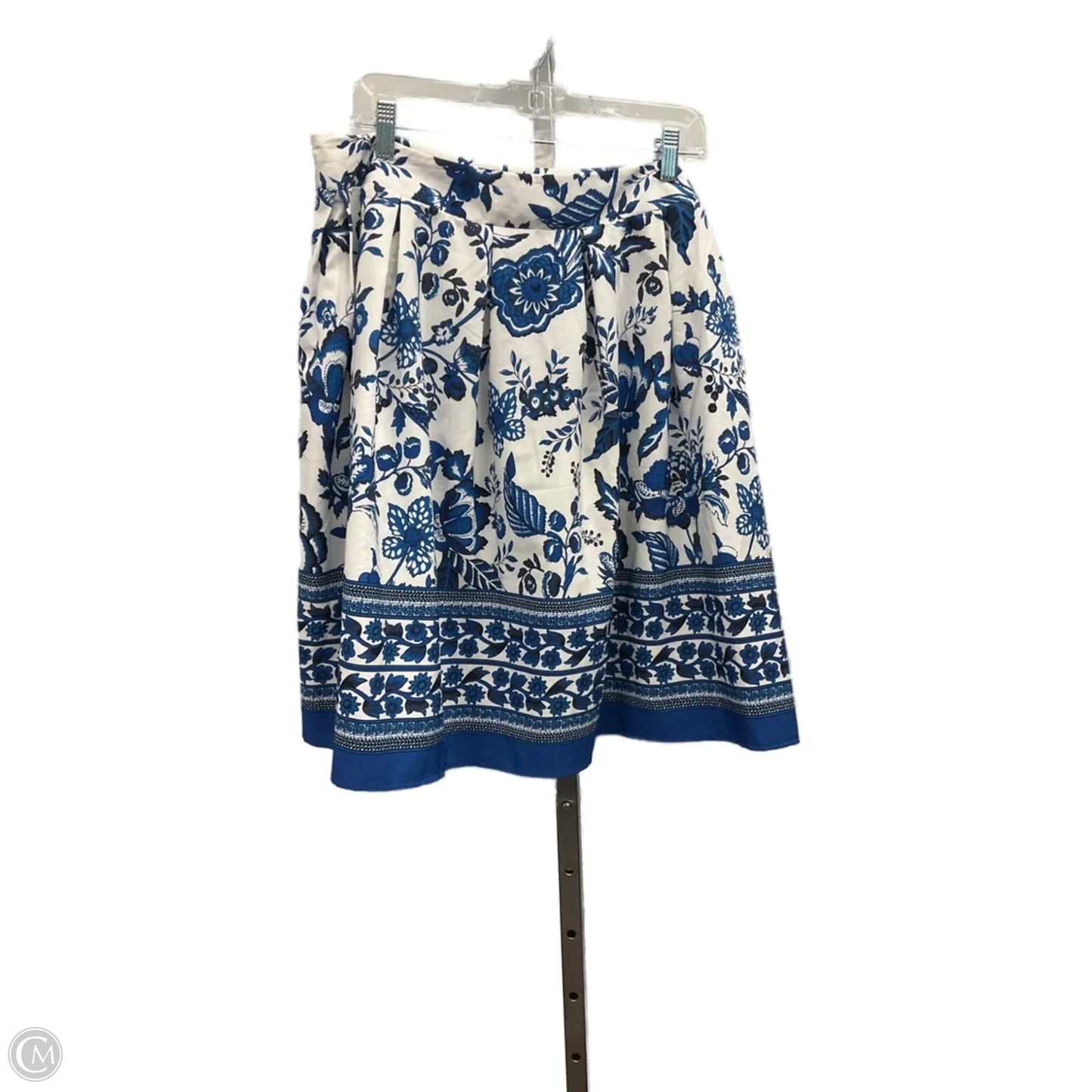 Skirt Mini & Short By Shein In Blue & White, Size: Xl