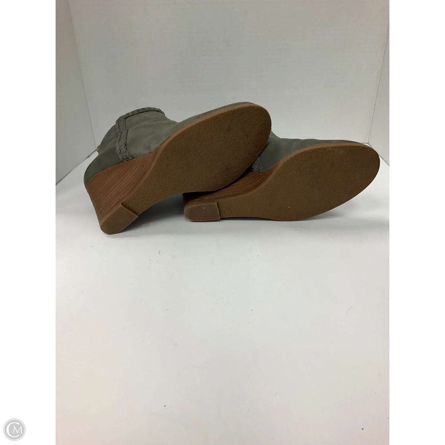 Boots Ankle Heels By Caslon In Green, Size: 7