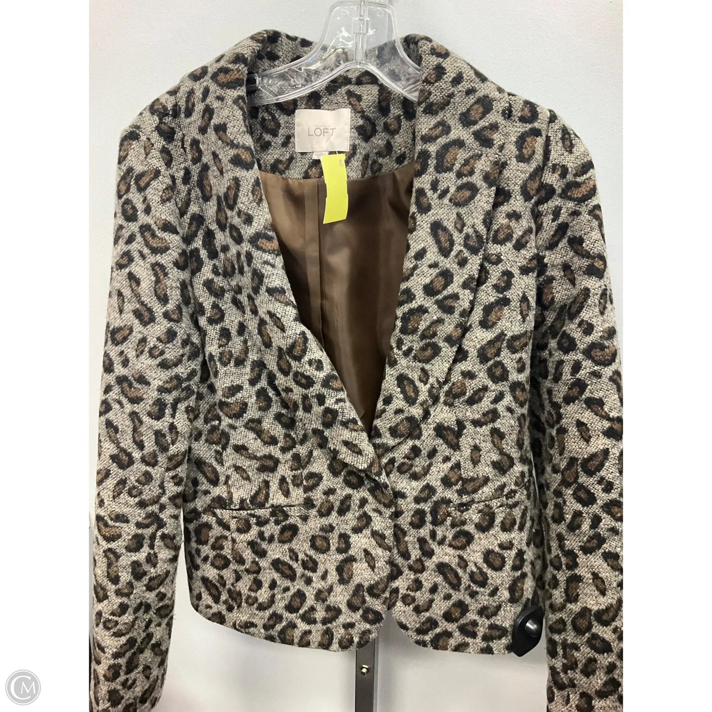 Blazer By Logg In Animal Print, Size: Xs