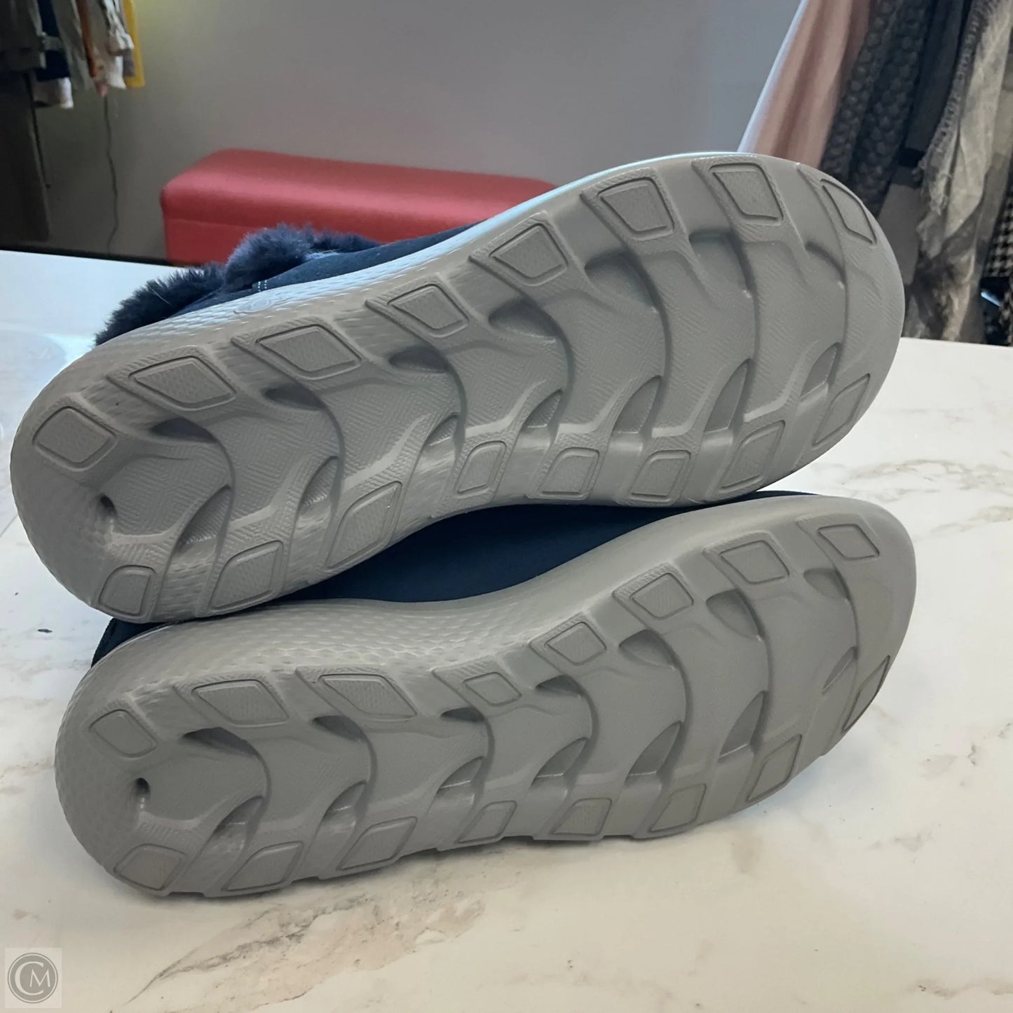 Boots Ankle Flats By Skechers In Navy, Size: 7.5