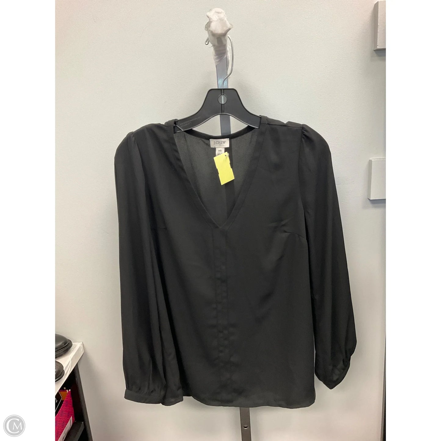 Top Long Sleeve By J. Crew In Black, Size: Xs