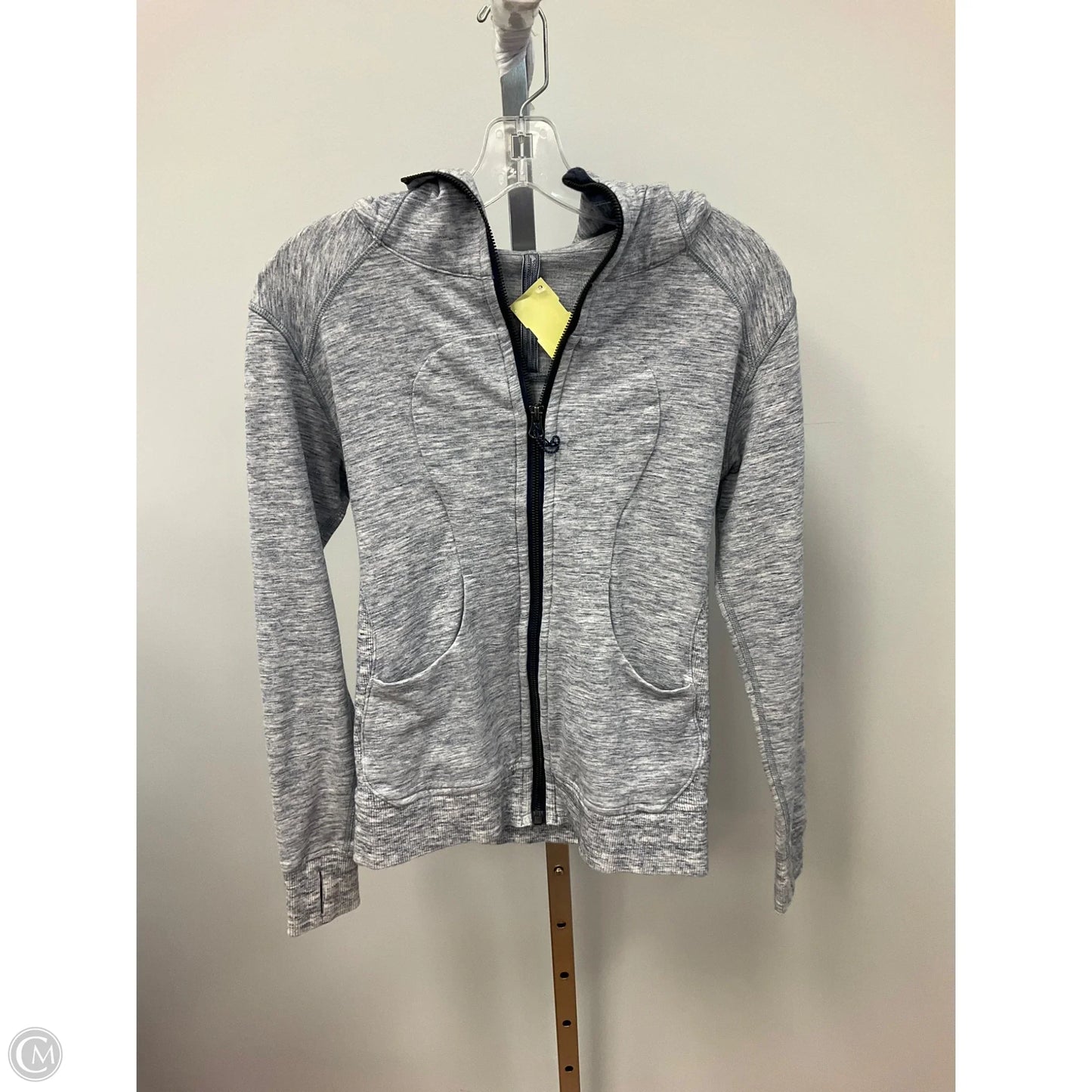 Athletic Sweatshirt Hoodie By Lululemon In Blue & White, Size: 2
