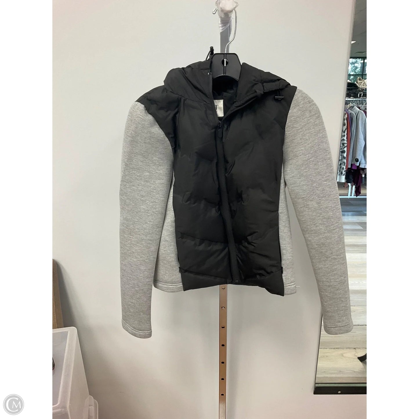 Jacket Designer By Jason Wu In Black & Grey, Size: S