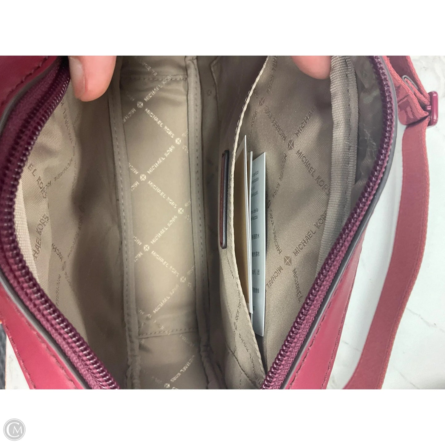 Crossbody Designer By Michael Kors, Size: Large