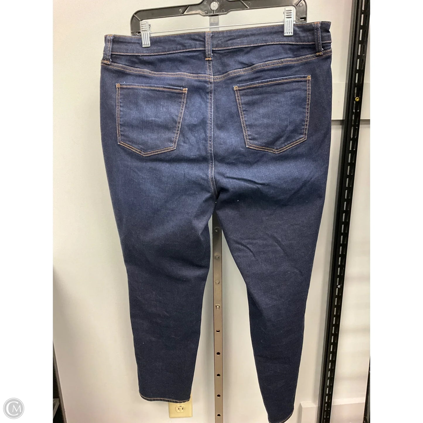 Jeans Straight By Talbots In Blue Denim, Size: 16