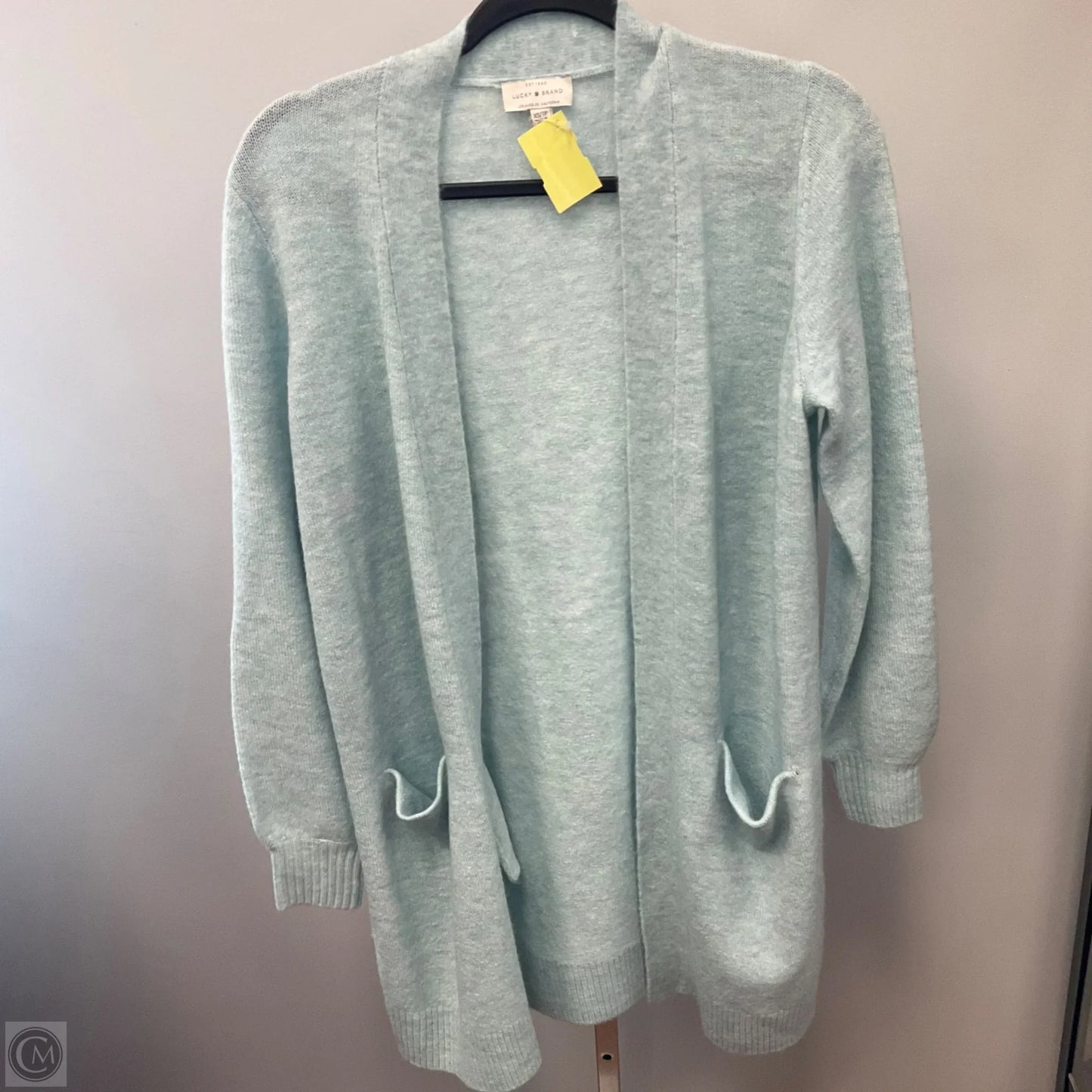 Sweater Cardigan By Lucky Brand In Green, Size: Xs