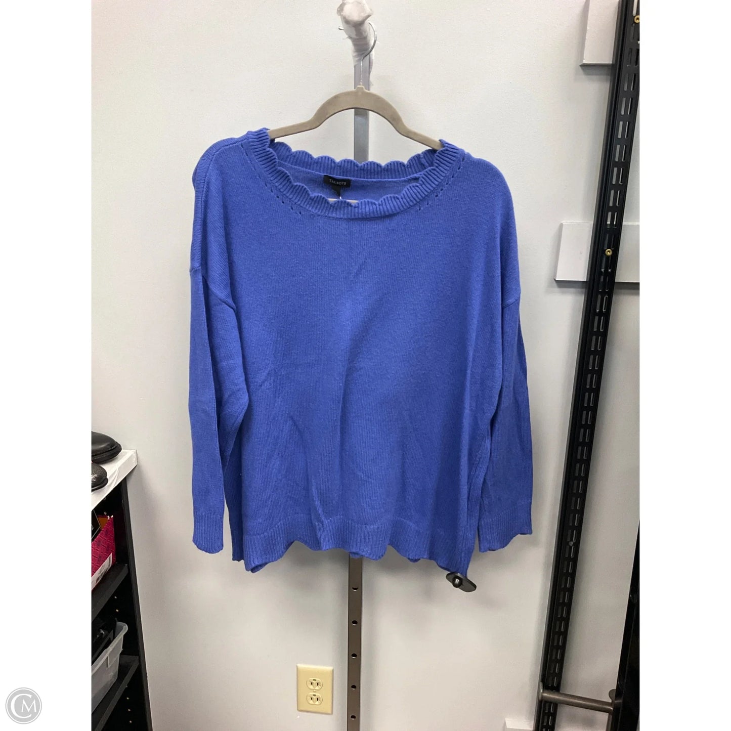 Sweater By Talbots In Blue, Size: Xl