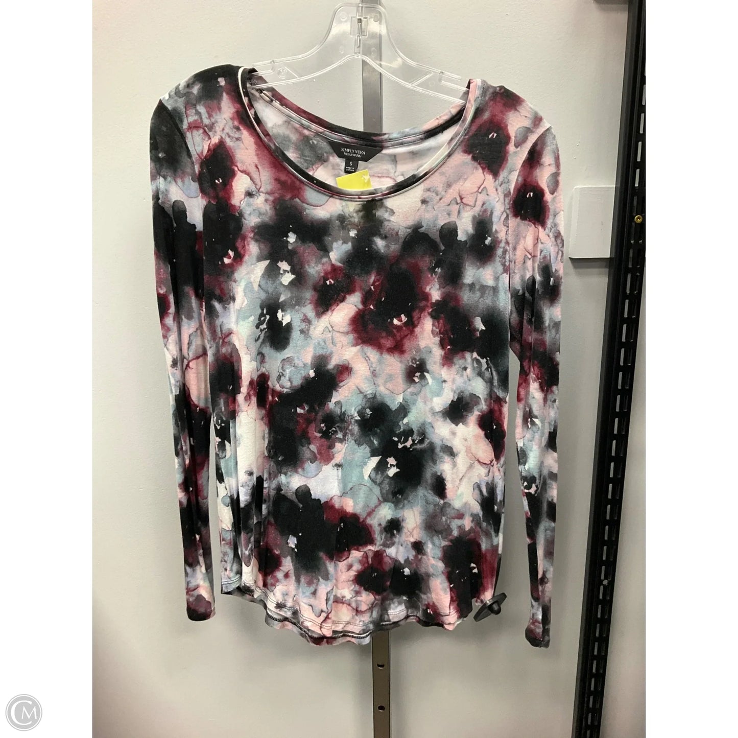 Top Long Sleeve By Simply Vera In Multi-colored, Size: S