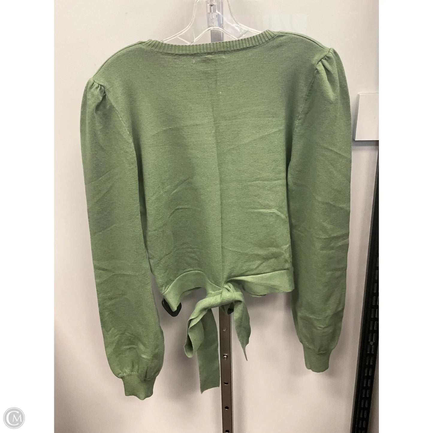 Top Long Sleeve By Miami In Green, Size: L