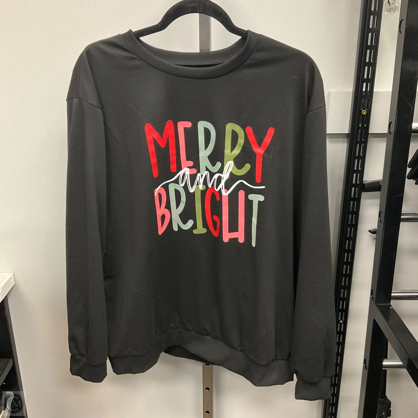 Top Long Sleeve By Cme In Black, Size: 2x