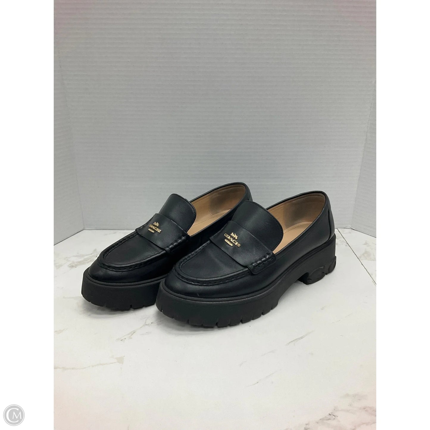 Shoes Designer By Coach In Black, Size: 9
