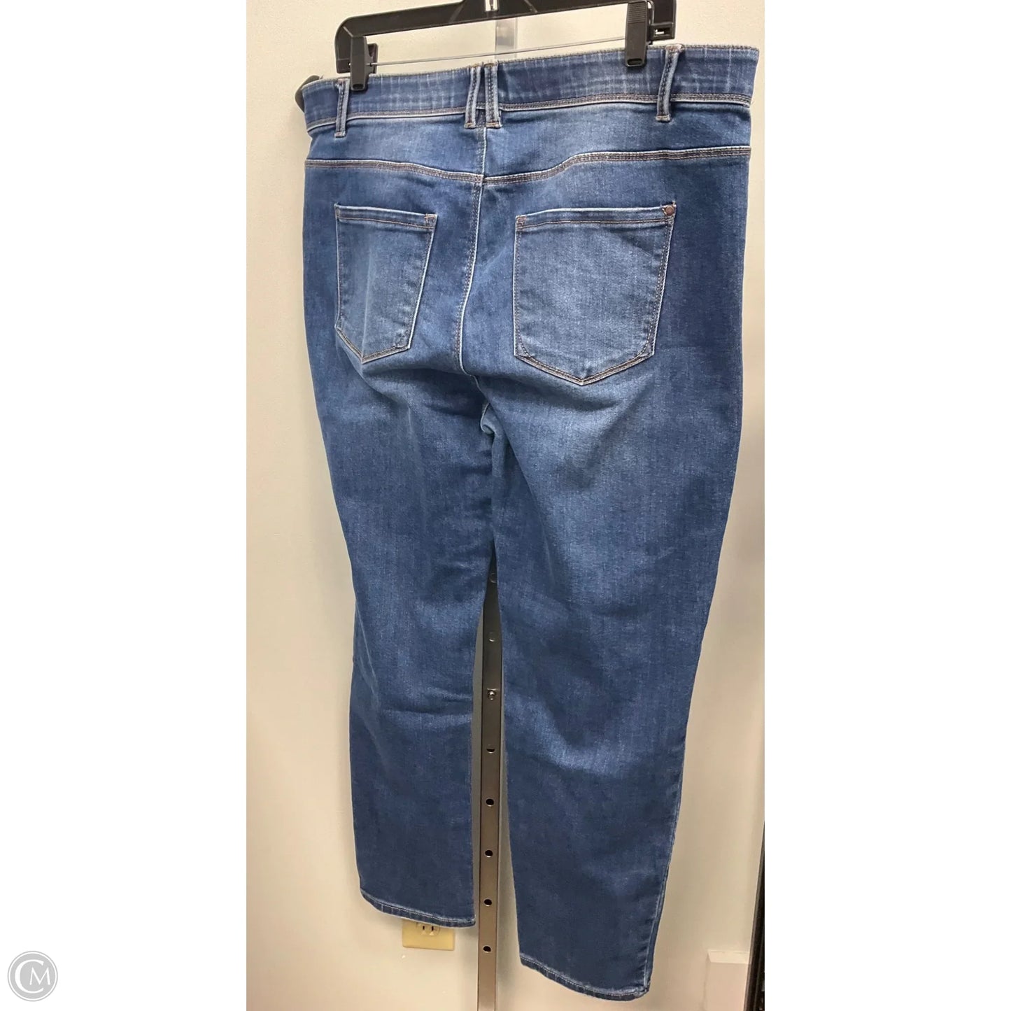 Jeans Skinny By Curve Appeal In Blue Denim, Size: 16