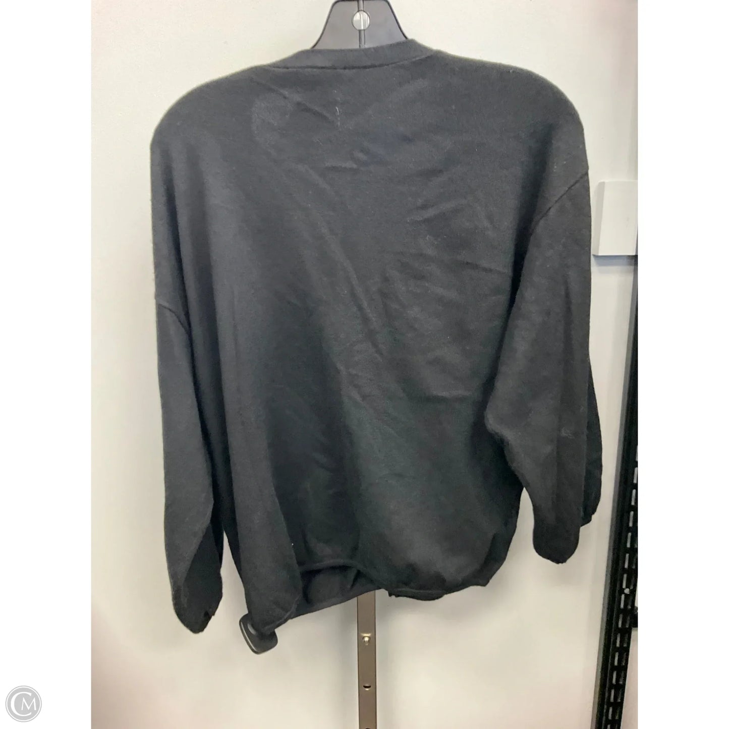 Sweater Cardigan By Ann Taylor In Black, Size: S