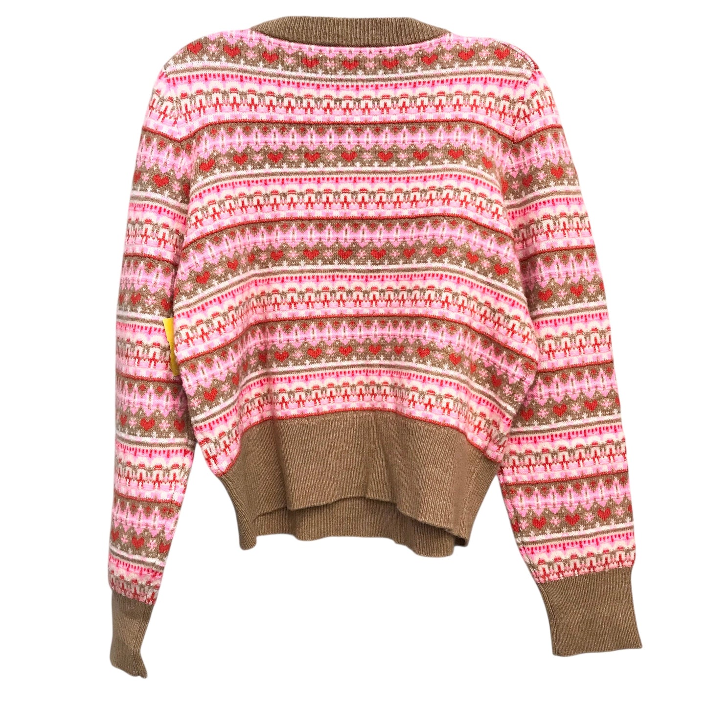 Sweater By J. Crew In Pink & Tan, Size:M