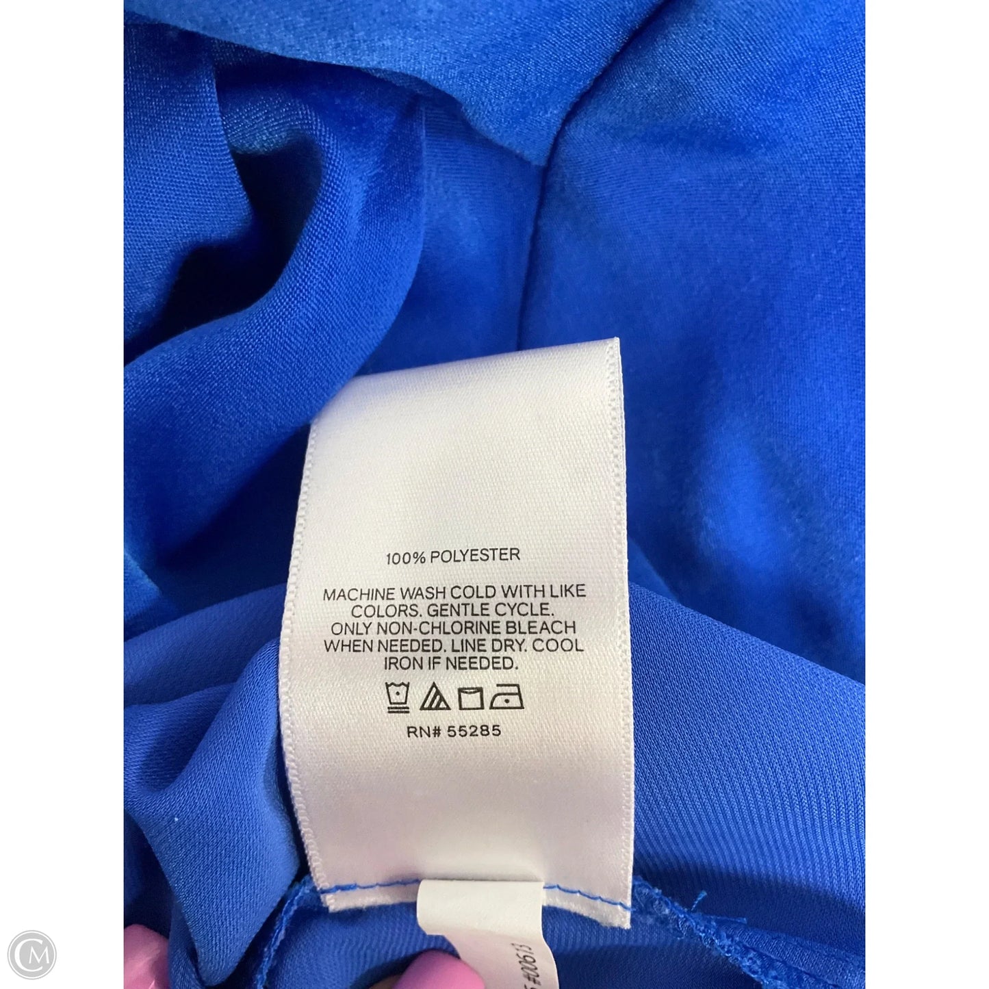 Blouse Long Sleeve By Express In Blue, Size: Xs