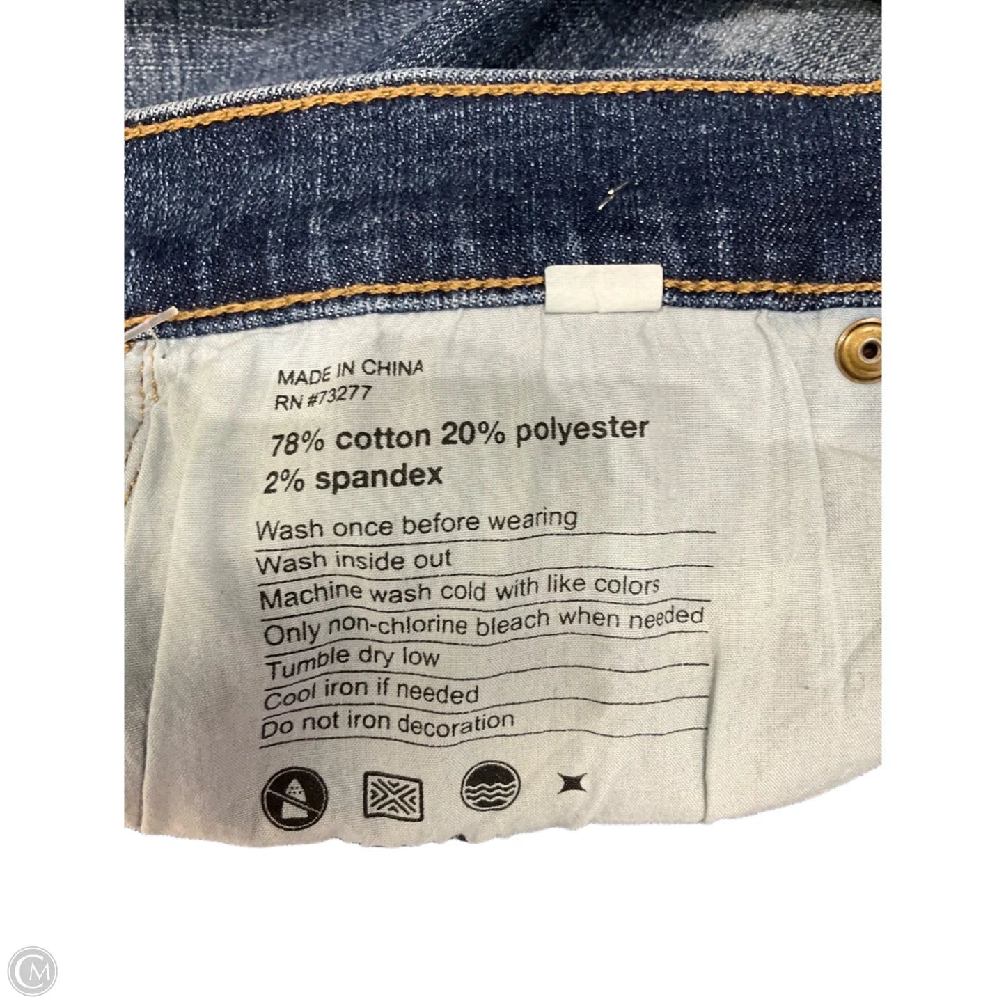 Jeans Straight By Sonoma In Blue Denim, Size: 4