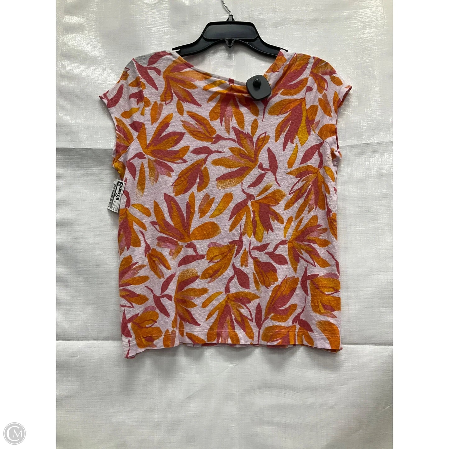 Top Short Sleeve By Cynthia Rowley In Orangepink, Size: S