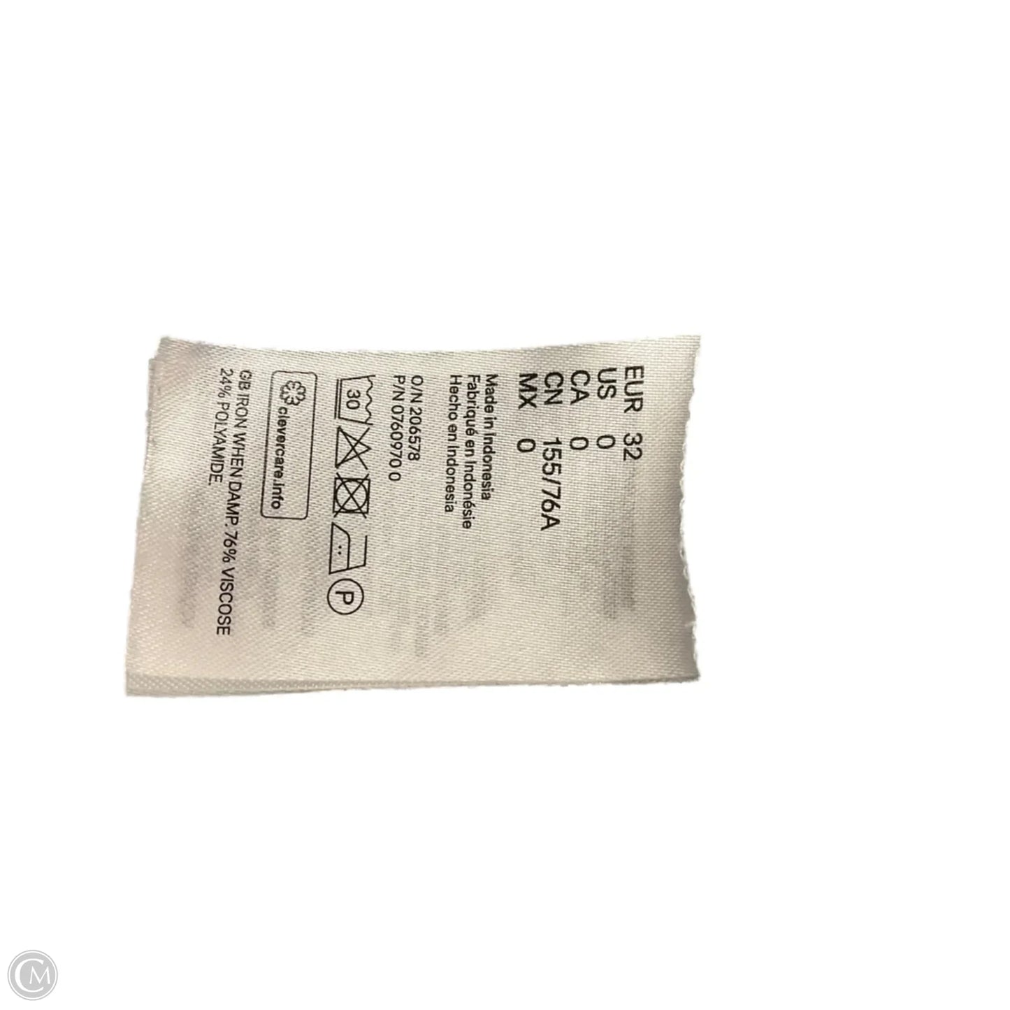 Top Short Sleeve By H&m In Blue, Size: Xs