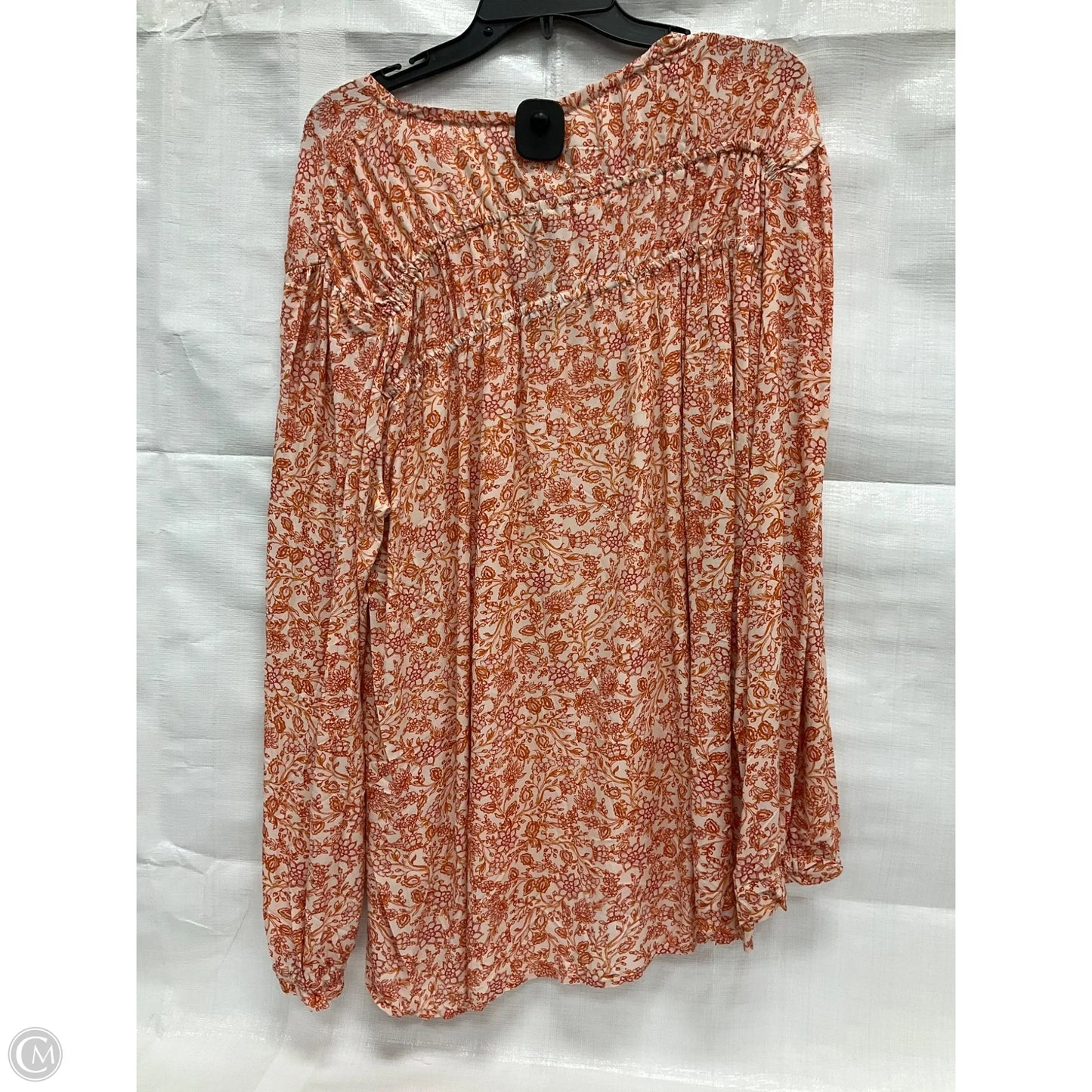 Top Long Sleeve By Clothes Mentor In Orange, Size: 3x