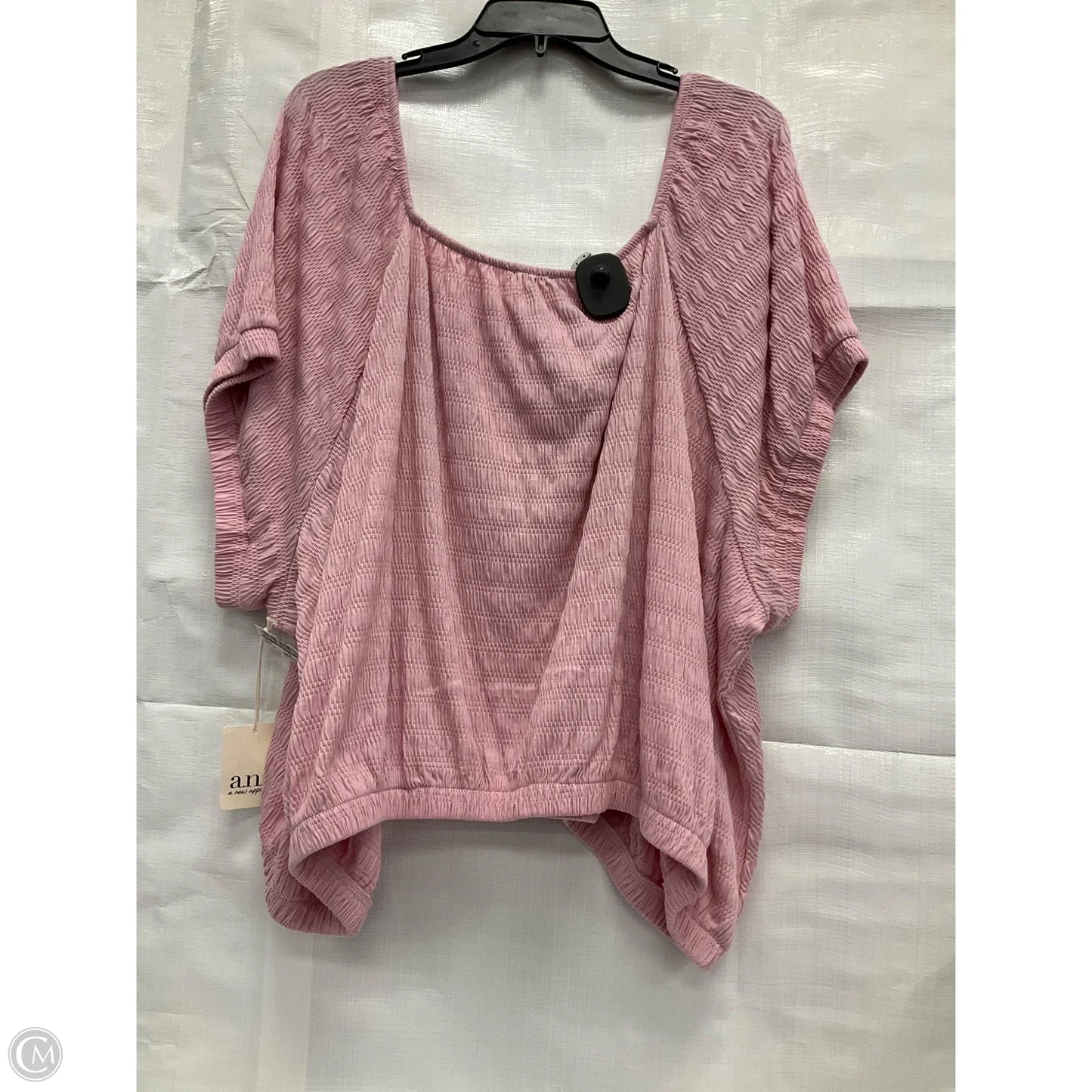 Top Short Sleeve By Ana In Pink, Size: 4x
