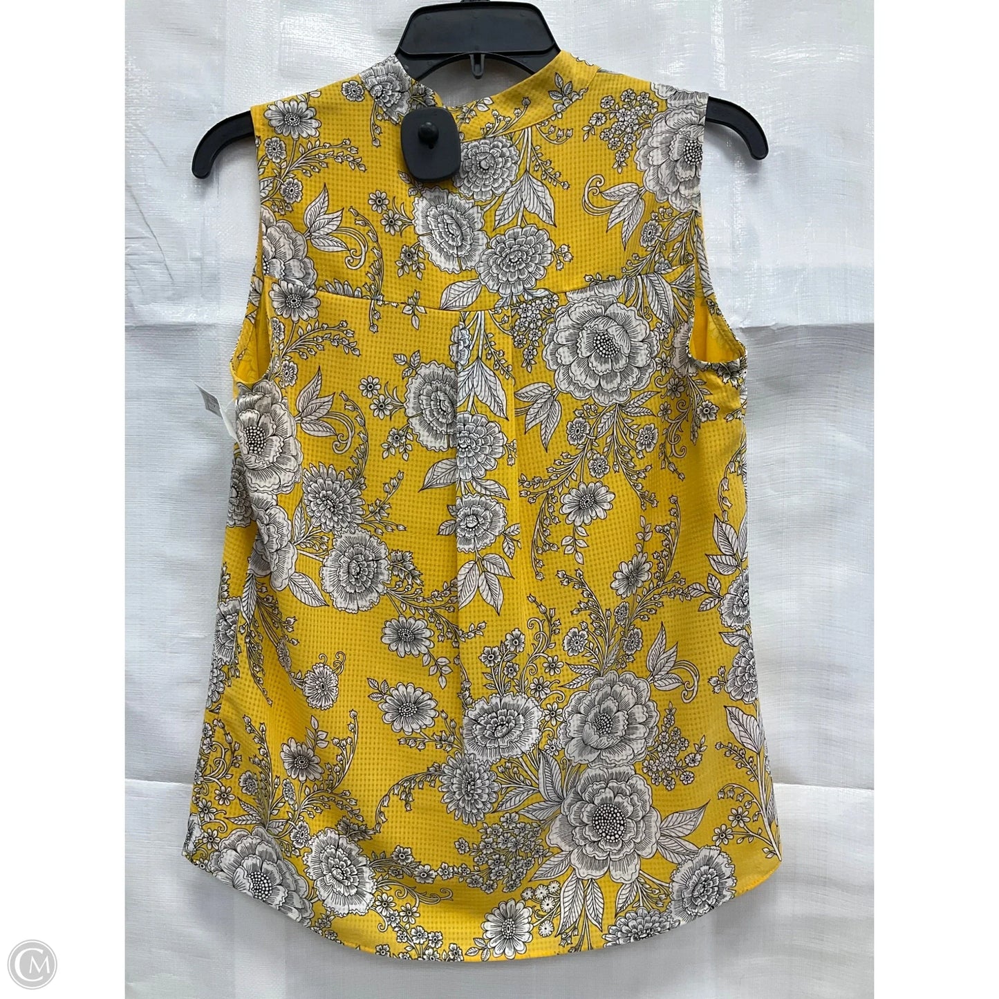 Top Sleeveless By Tommy Hilfiger In Yellow, Size: Xs