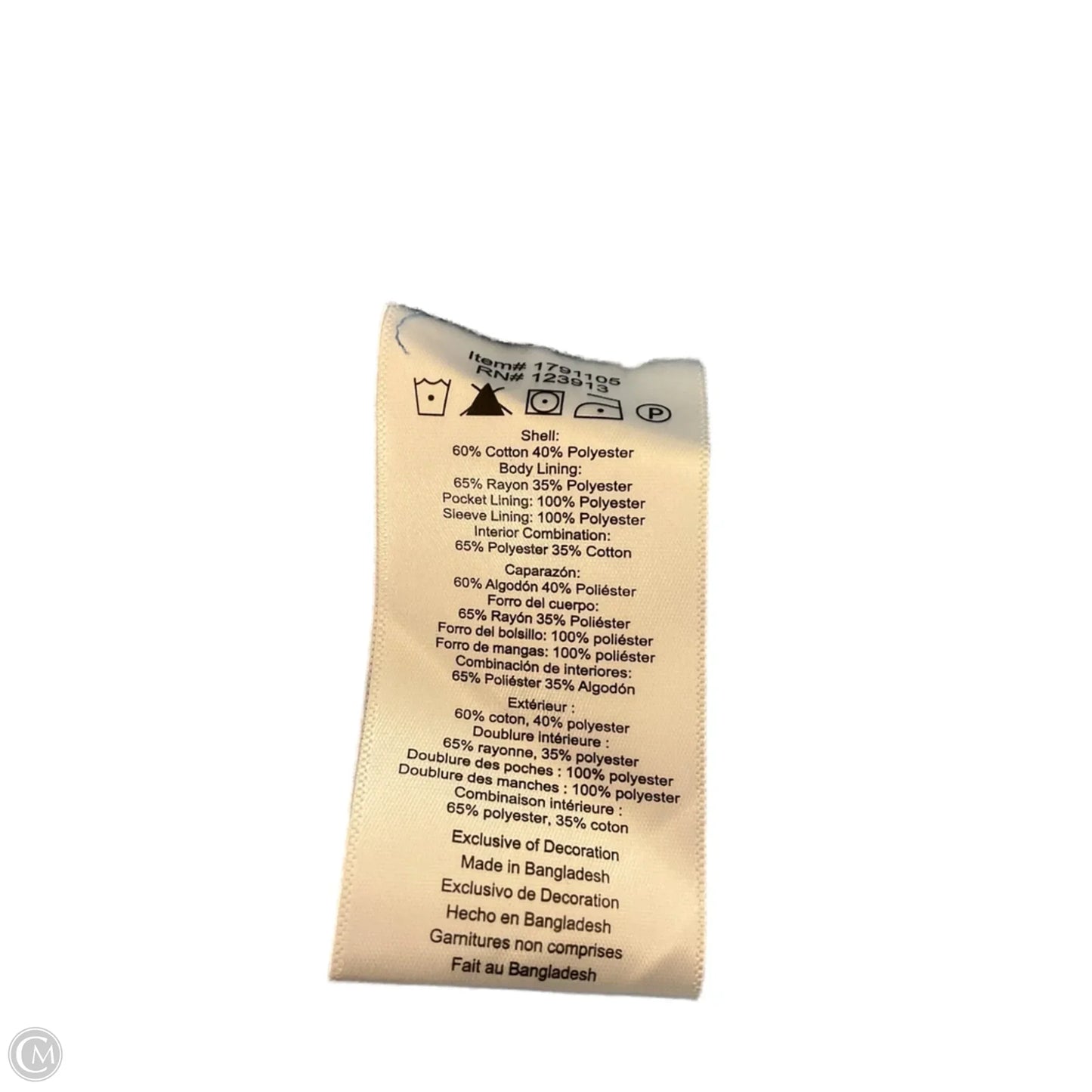 Jacket Other By Jachs Girlfirend In Blue Denim, Size: S