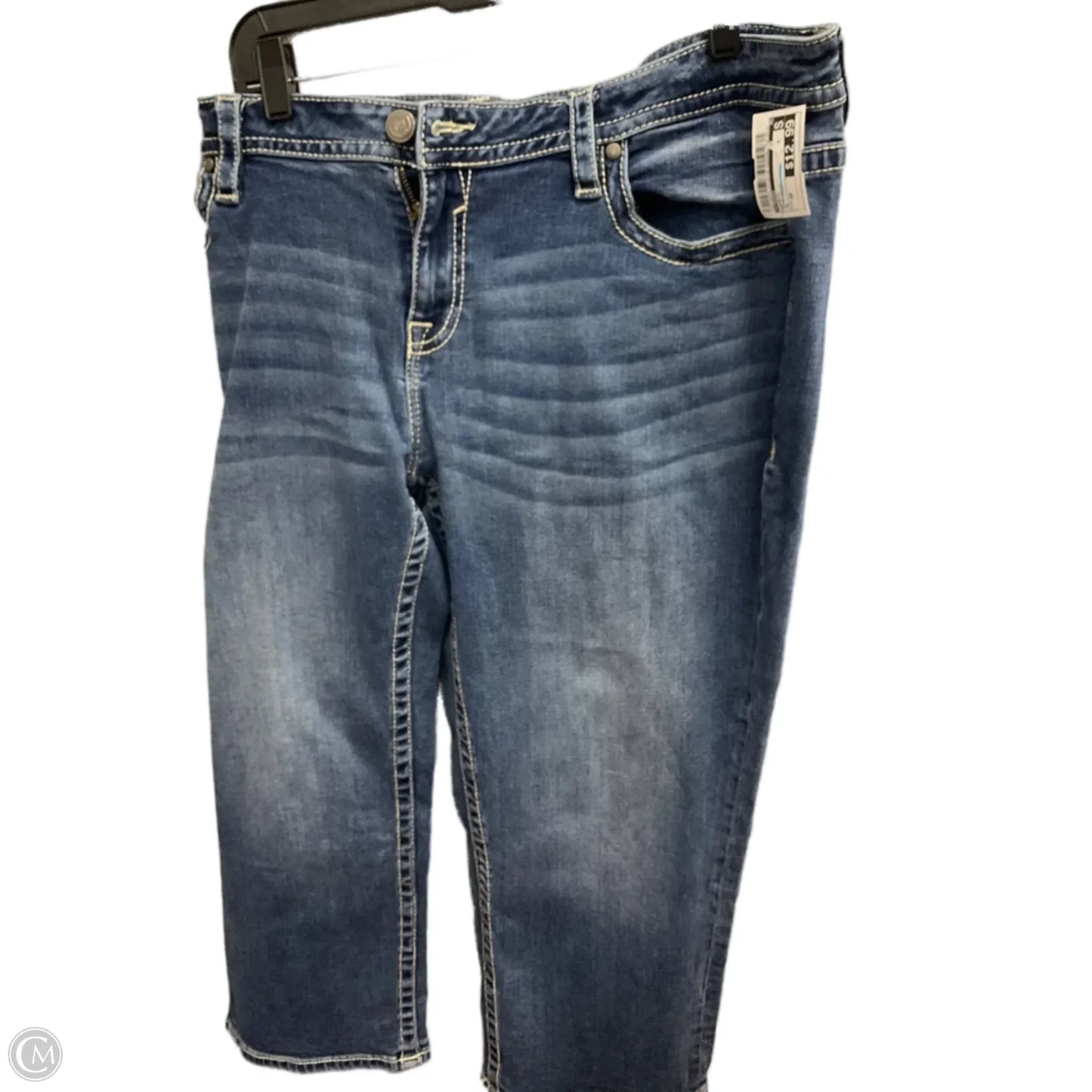 Capris By Vigoss In Blue Denim, Size: 20