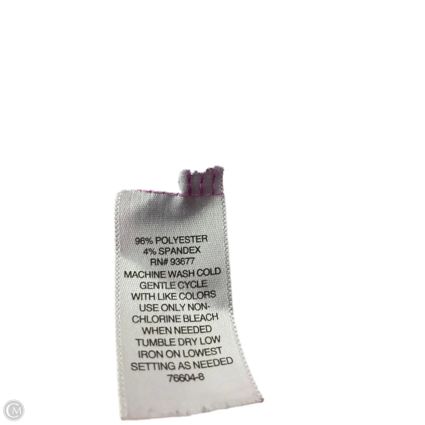 Top Short Sleeve By Liz Claiborne In Purple, Size: L