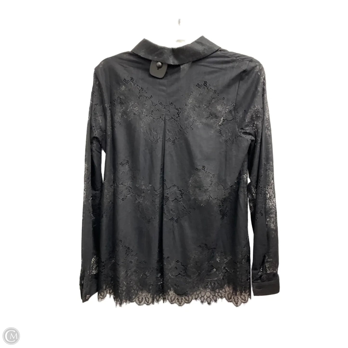 Blouse Long Sleeve By Cabi In Black, Size: S