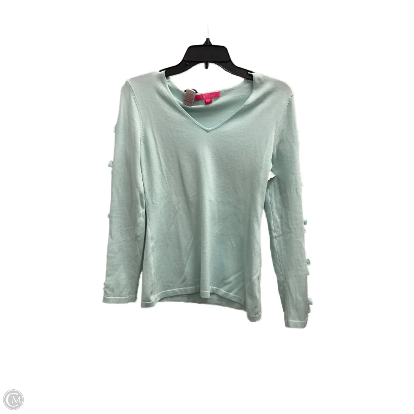 Top Long Sleeve Designer By Lilly Pulitzer In Blue, Size: S